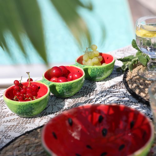 daiktų Tapų rinkinys Arbūziniai dubenys Keraminiai 8,5×28cm 1vnt