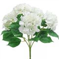 Floristik24 Deco puokštė hortenzija baltos dirbtinės gėlės 5 gėlės 48cm
