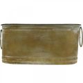 Floristik24 Komplektas Planter Metal Tub Vintage Retro L22.5cm/27cm/31cm