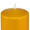 Floristik24 PURE kolonų žvakė geltona medaus Wenzel žvakės 130/70mm